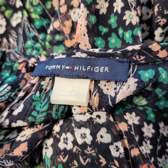 Tommy Hilfiger Floral Prairie Dress Size 14 Casual Country Going Out - Picture 11 of 11